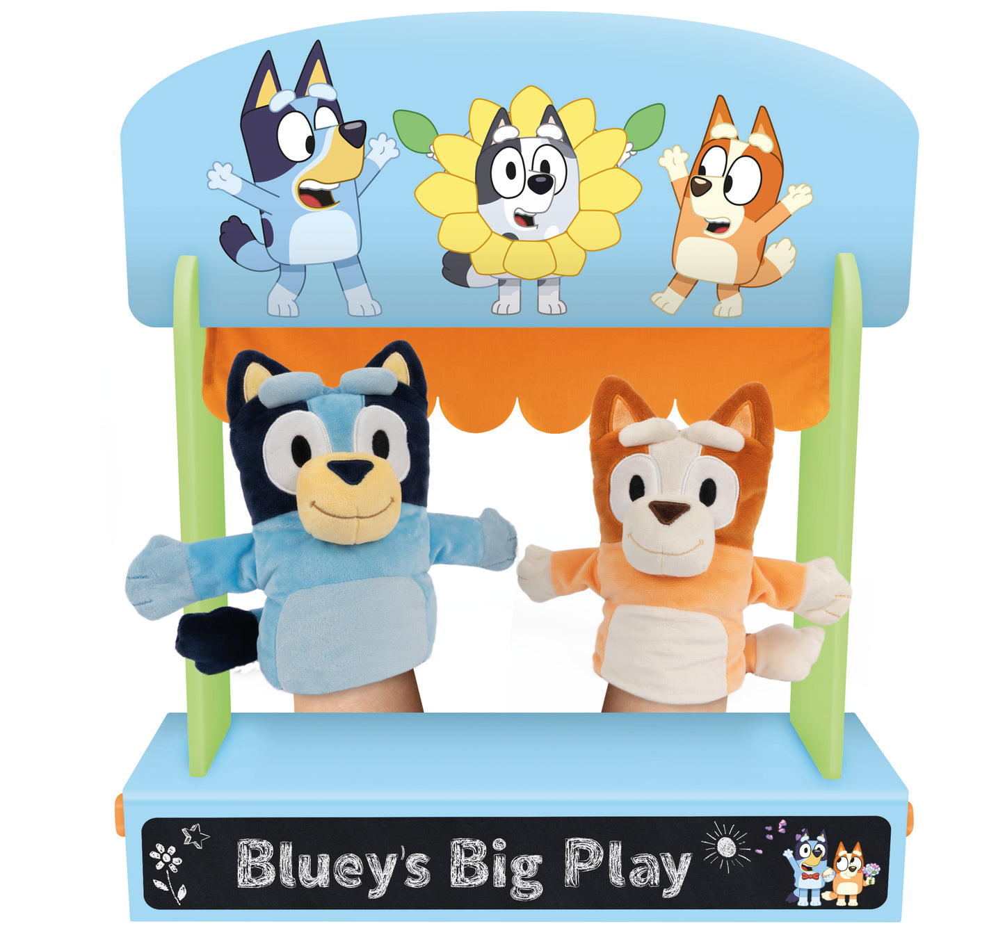 Bluey Wooden Puppet Theater, (69226)