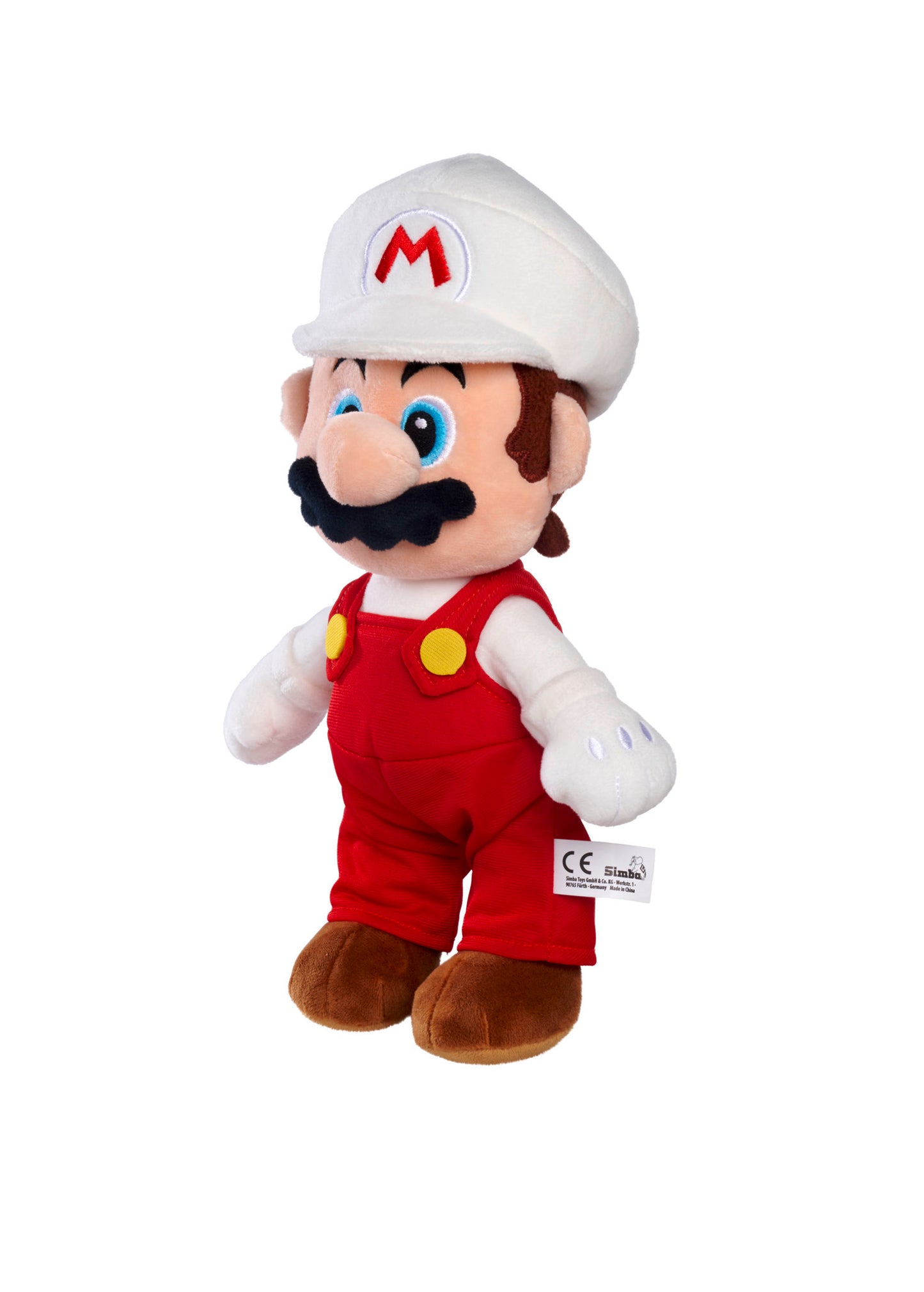 Super Mario - Fire Mario officially licensed soft plush toy 30cm