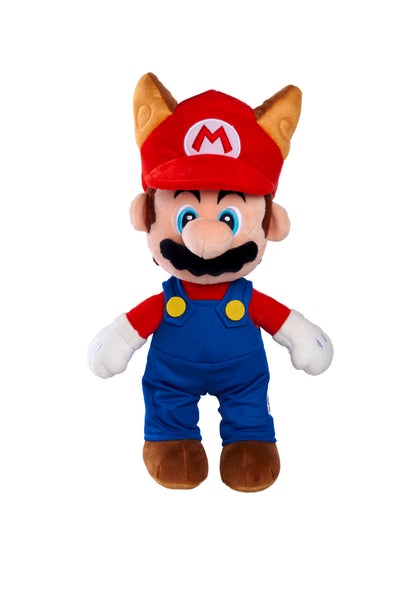 Super Mario - Racoon Mario 30cm officially licensed soft plush toy in multicolour