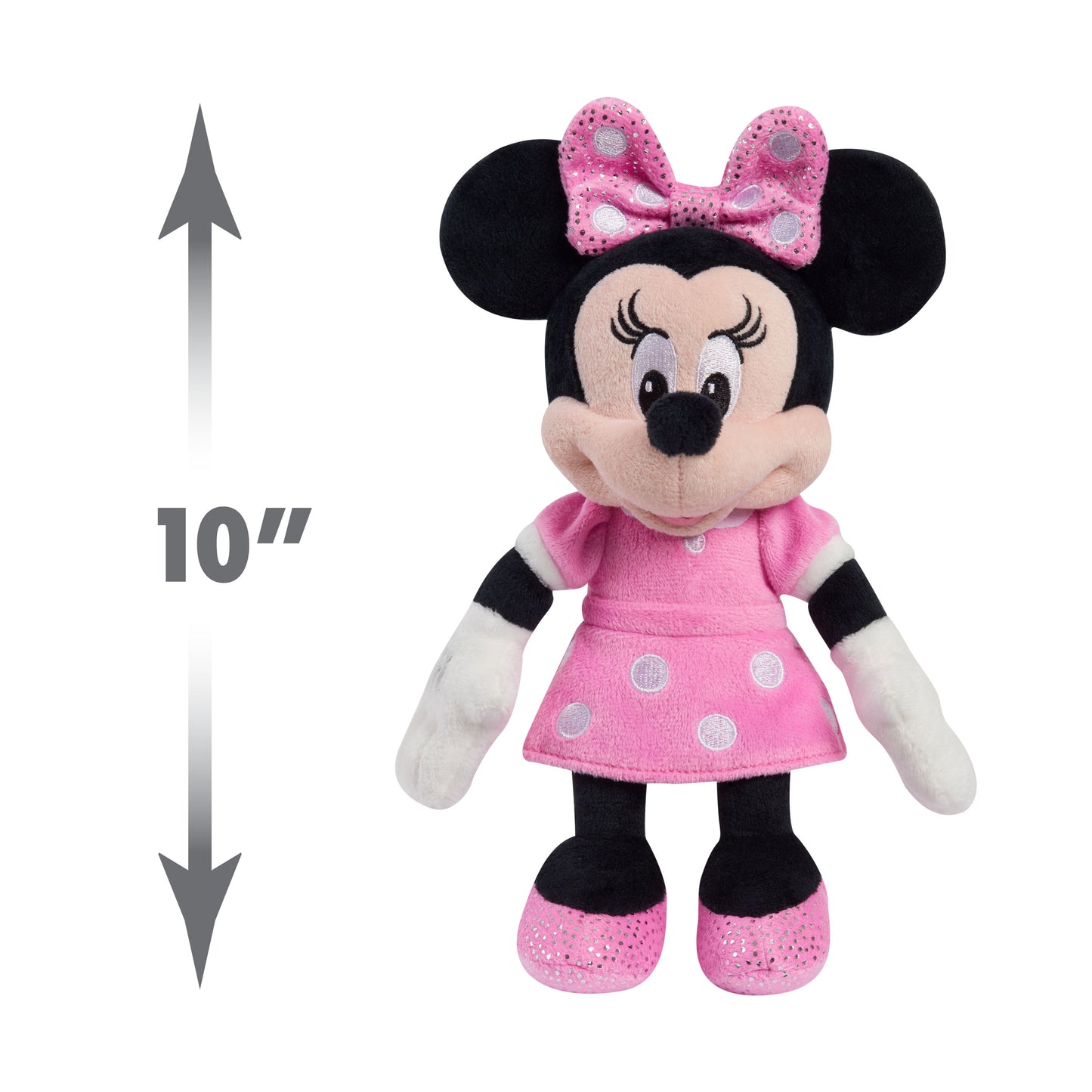 Disney 10937 Mouse Classics Sounds Small Plush-Minnie, Multicolor