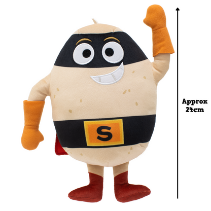 Supertato, Talking Teddy Bear Toy, From the book & CBeebies Series, Beige