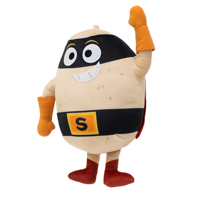 Supertato, Talking Teddy Bear Toy, From the book & CBeebies Series, Beige