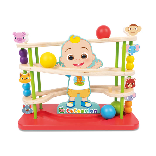 CoComelon 262C Wooden Ball Runner, Educational, Preschool Toy, FSC Certified, Age 18 Months +