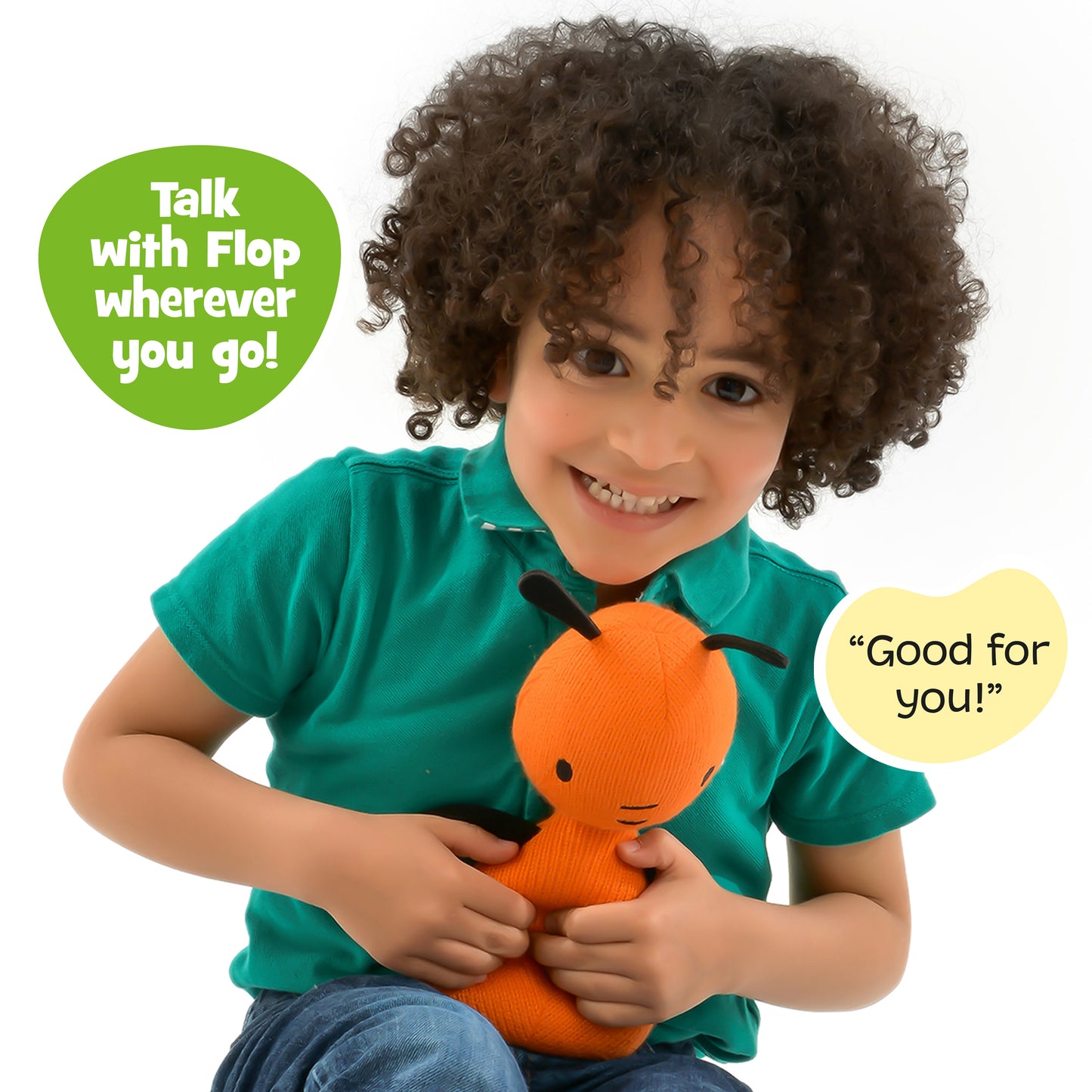 Bing toys, talking Flop teddy bear. Flop makes sounds like he does in the Bing CBeebies TV Show. Perfect toddler toys.