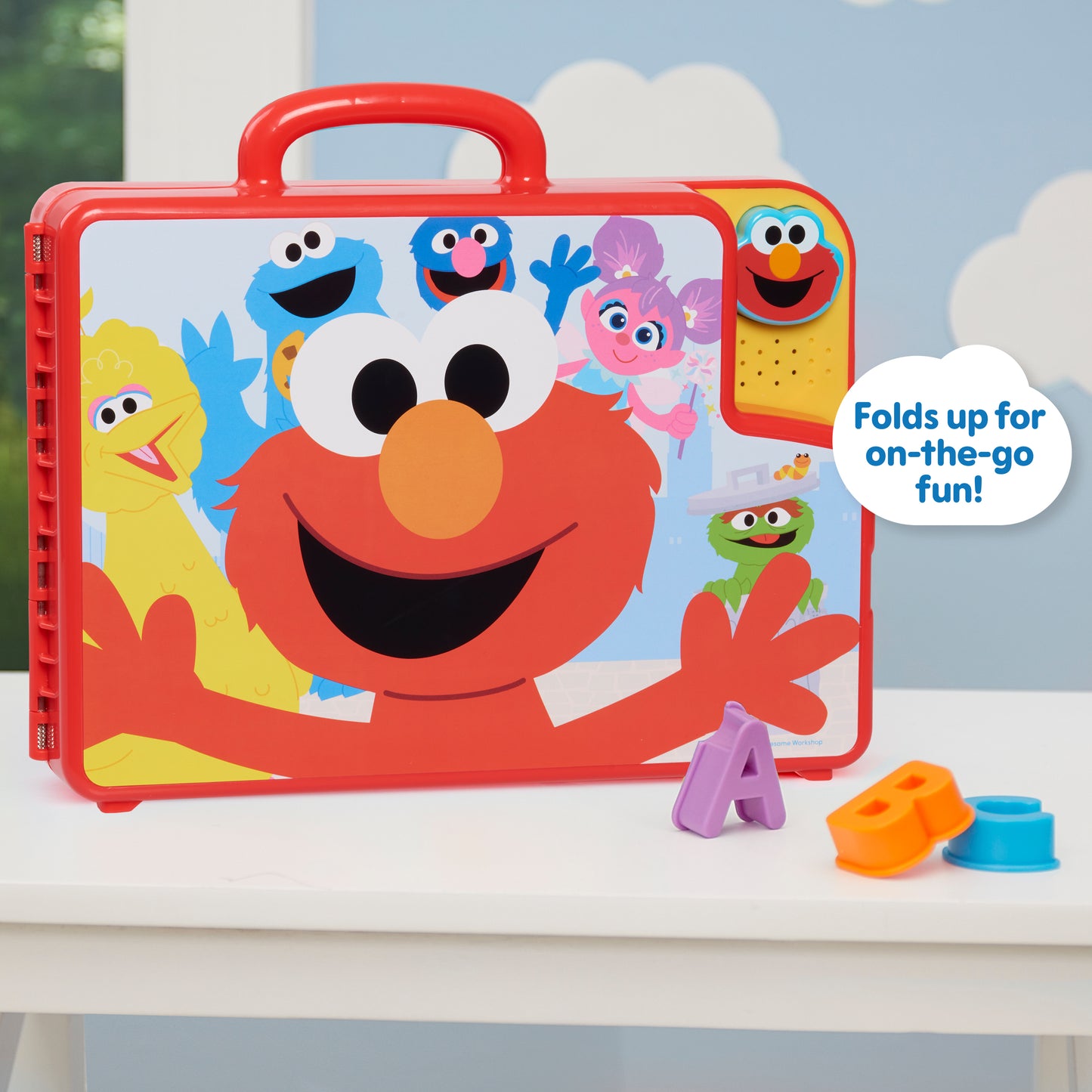 Sesame Street 57588 Elmo’s Letters Bus Activity Board, Preschool Learning and Education, Multicolor, Medium