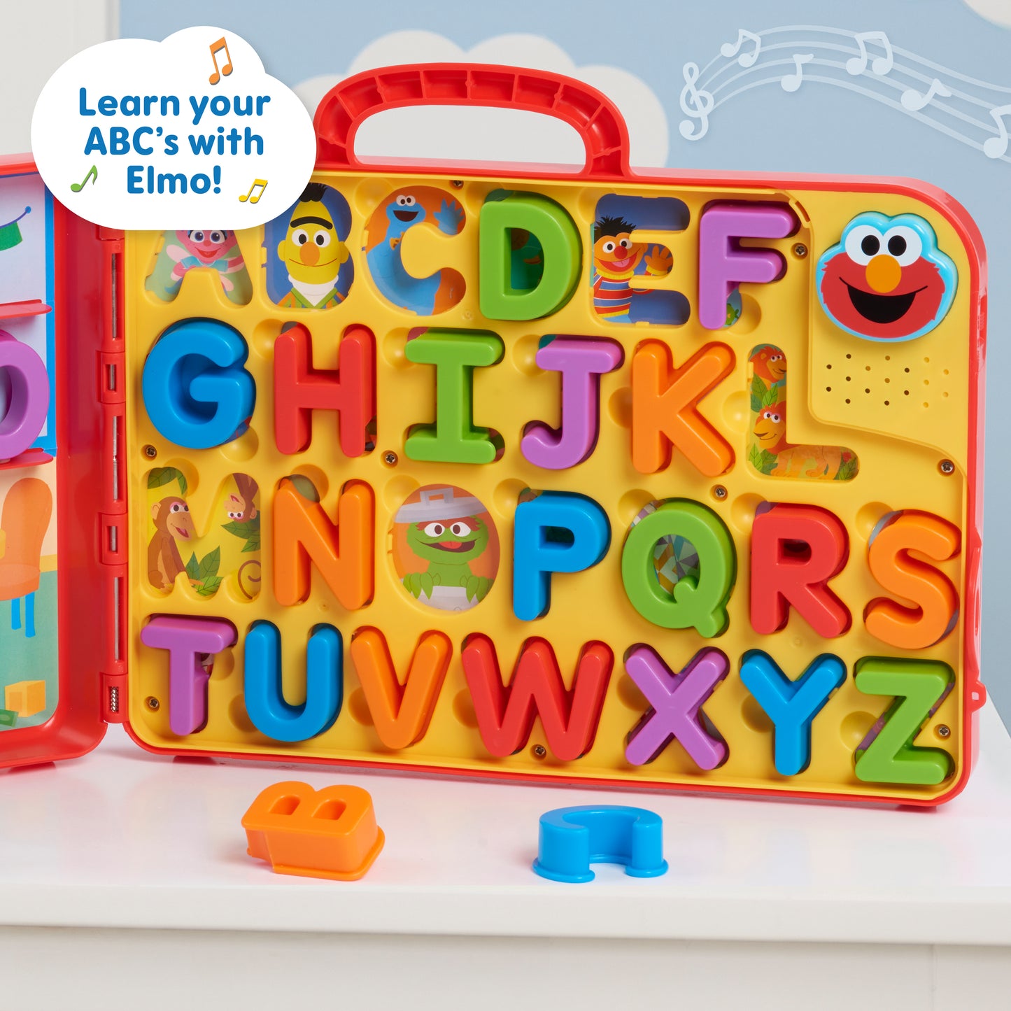 Sesame Street 57588 Elmo’s Letters Bus Activity Board, Preschool Learning and Education, Multicolor, Medium