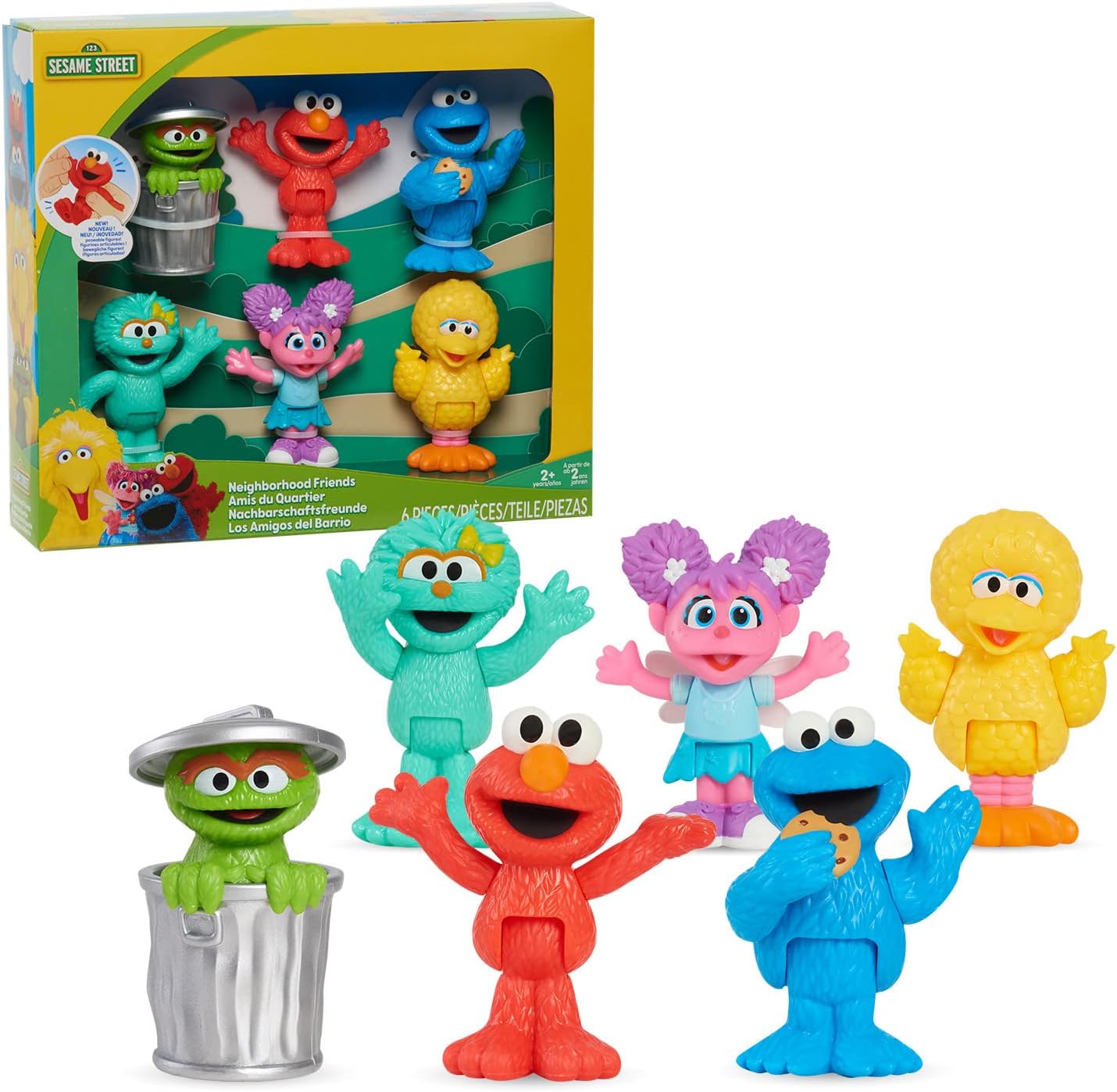 Sesame Street Neighborhood Friends 6 Piece Figurine Set 57627