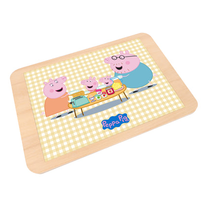 Peppa Pig 143C Wooden Reversible Breakfast Tray, Wooden Toy, Imaginative Play, Age from 3 Years+