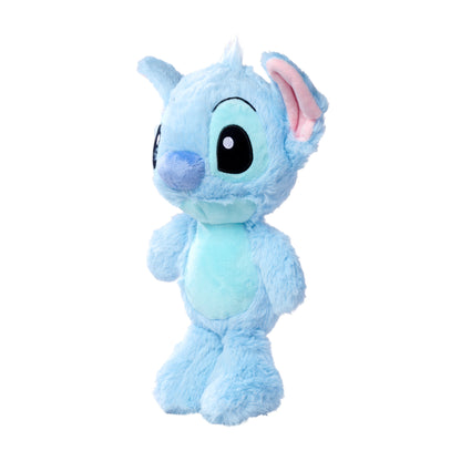 Disney Stitch 25cm plush toy in flopsie style, cute soft toy pastel blue colour, suitable for kids and adults, and treat, officially licensed by Disney