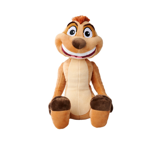 Disney Lion King Timon Soft Toy 25cm tall, Celebrating 30 Years of The Lion King, cuddly soft toy for kids and adults.