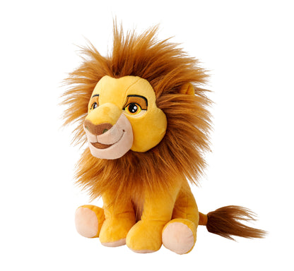 Disney Lion King Mufasa Soft Toy 25cm tall, Celebrating 30 Years of The Lion King.