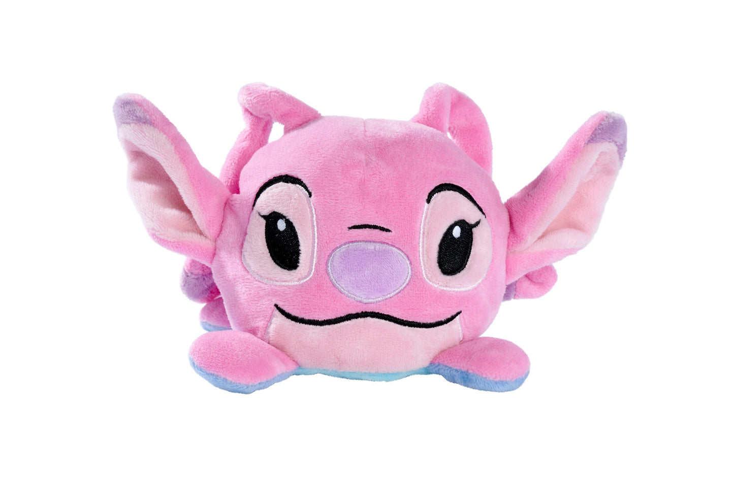 Disney Official Stitch and Angel Reversible 10cm Plush toy for kids Stitch, Blue, pink