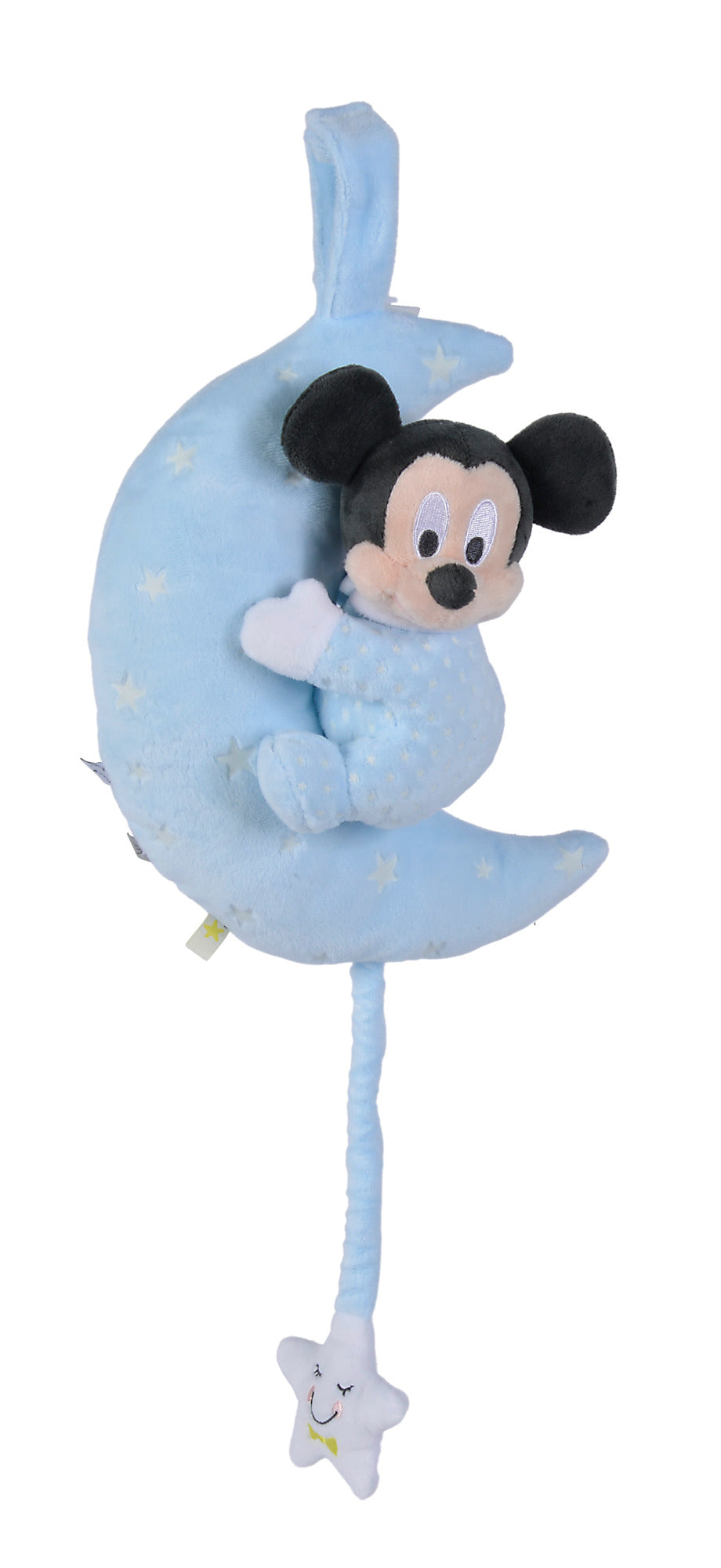 Disney Mickey Mouse Musical and Glow in the Dark Cot, Pram or Car Seat Toy, for Use at Home or on the Move