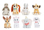 Disney Classic Animals Small Soft Toy Collection :Baloo 15cm, Lady 14cm, Thumper 16cm, Simba 15cm, Bambi 15cm, Marie 15cm, Dumbo 17cm, Dalmation 15cm. (8 Pieces)