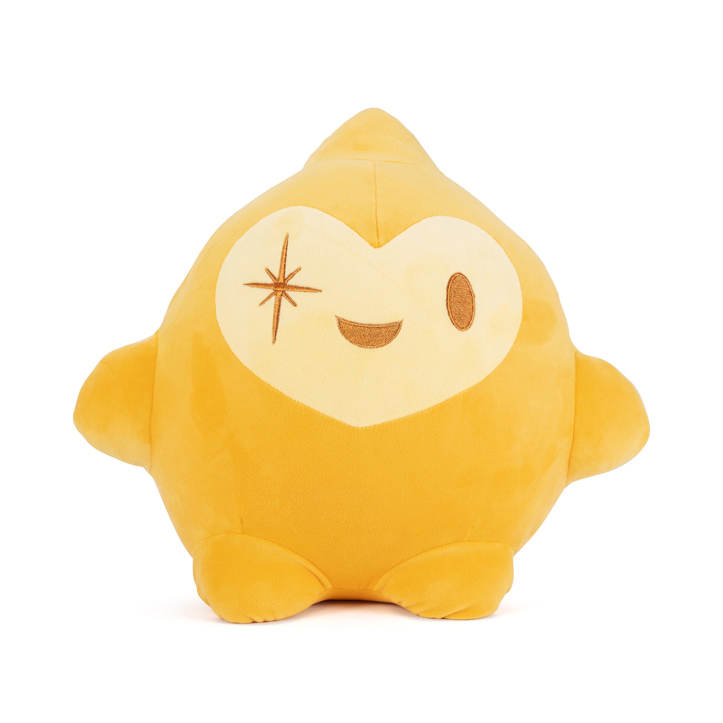 Disney WISH Star 40cm large squishy soft toy mega star plush, Suitable for dreamy squeezes, cuddles and sleep tight wishes, from 0 months, Yellow