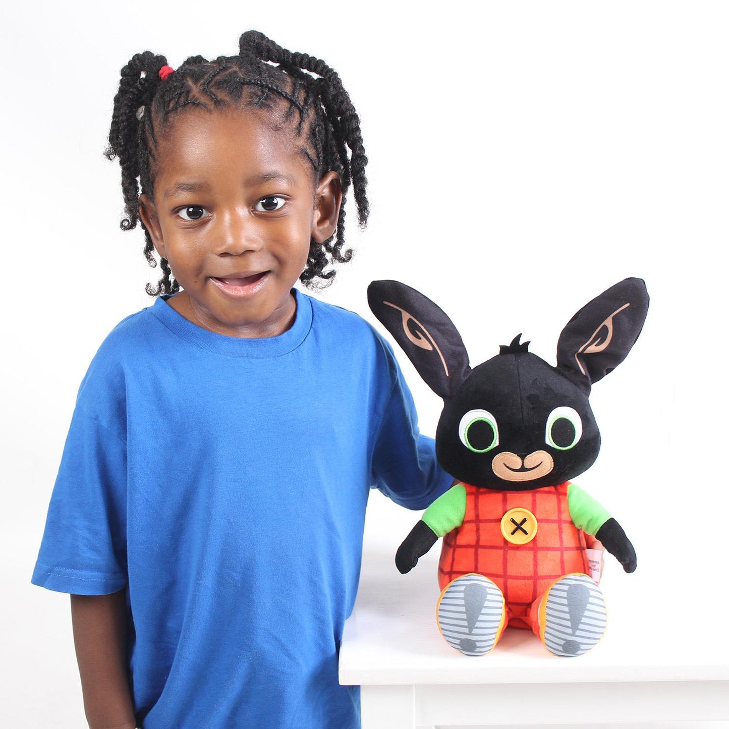 Bing, Peek-A-Boo, Talking Teddy Bear. Cute, Interactive Rabbit, Sensory Toy for 10 Months+. Colourful, Listen & Learn. Sits 28cm Tall Toys.