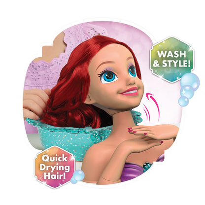 Disney 87368 Princess Feature Spa Styling Head -Ariel