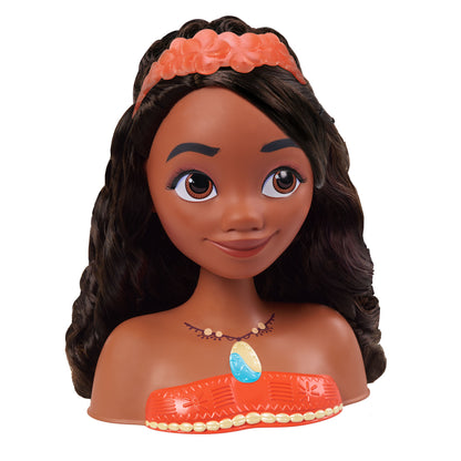 Disney Princess Moana Styling Head,Pretend Play, Kids Toys for Ages 3 Up