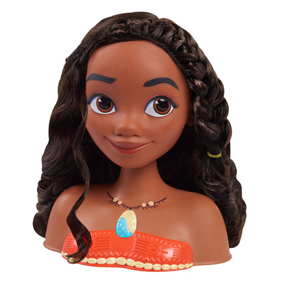 Disney Princess Moana Styling Head,Pretend Play, Kids Toys for Ages 3 Up