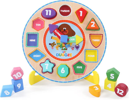 HEY DUGGEE 9039 Wooden Puzzle Clock,  Age 2 Years+