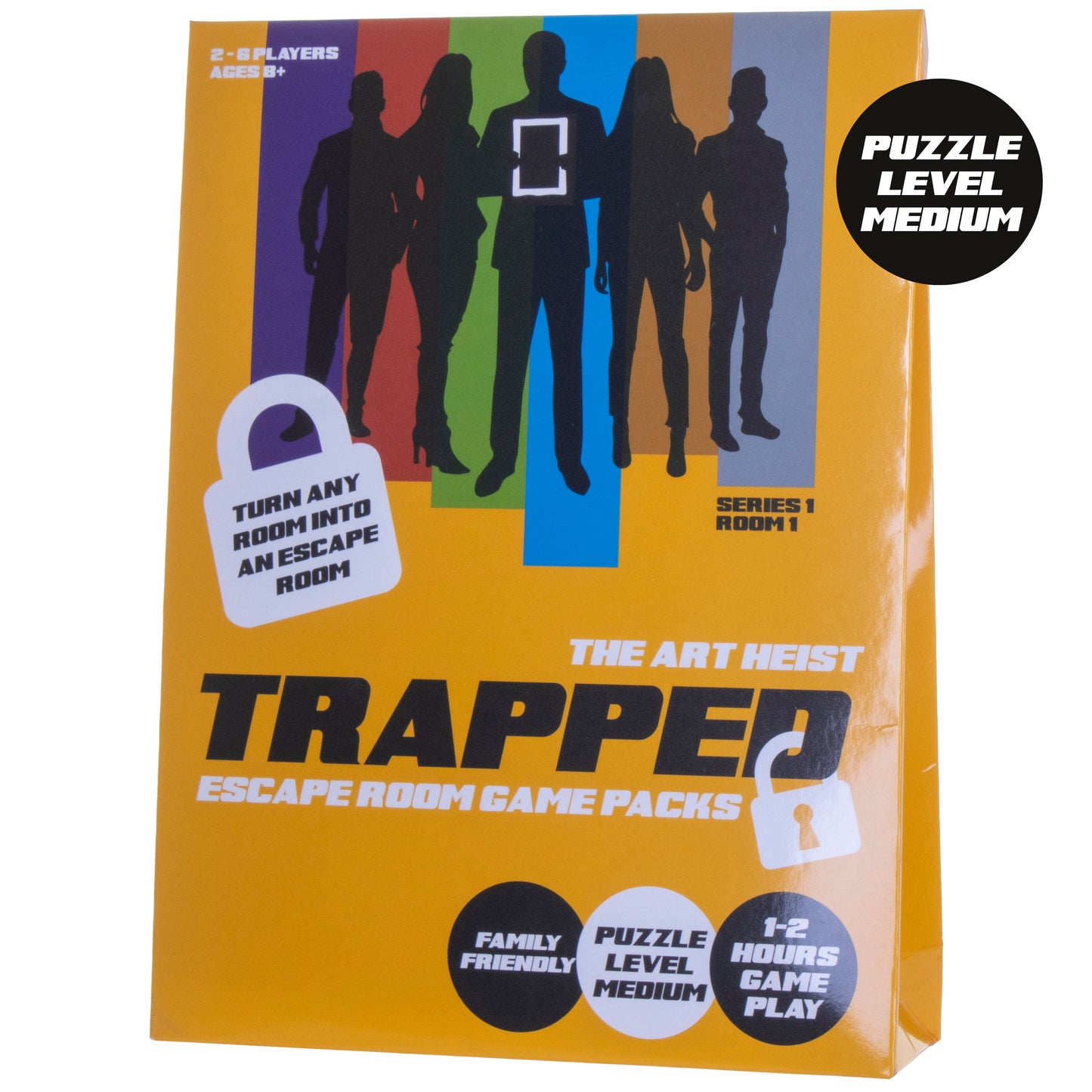 Trapped Escape Room Game Art Heist, Escape Room in a box. Family Games.