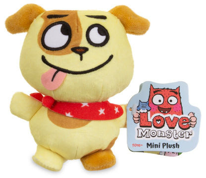 Golden Bear Love Monster Mini Plush Collection: Love Monster 15cm, Bad Idea Puppy 13cm & Tiniest Fluffy Bunny 15cm (3 Pieces), (2208, 2209, 2210)