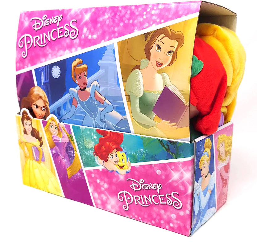 Disney Princesses Soft Toy Collection : Ariel 19cm , Moana 20cm, Cinderella 21cm, Belle 21cm, Mulan 19cm, Rapunzel 18cm, Snow White 21cm, Aurora 18cm . (8 Pieces)