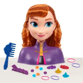 Disney Frozen 2 Anna styling heads, 14 pieces. , Black, Medium