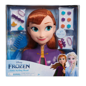 Disney Frozen 2 Anna styling heads, 14 pieces. , Black, Medium