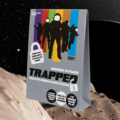 Trapped Escape room game Mission to Mars, Escape Room in a Box. Family Games.