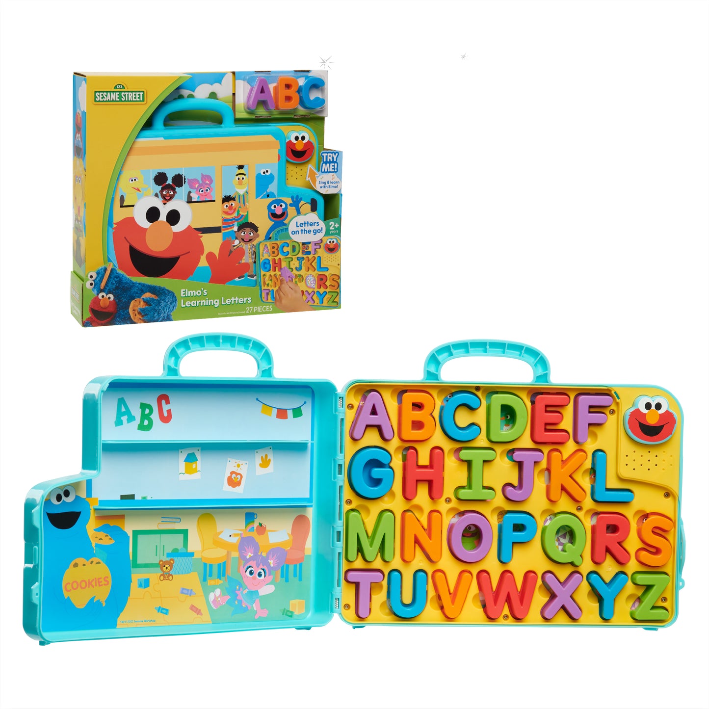 Sesame Street 57588 Elmo’s Letters Bus Activity Board, Preschool Learning and Education, Multicolor, Medium