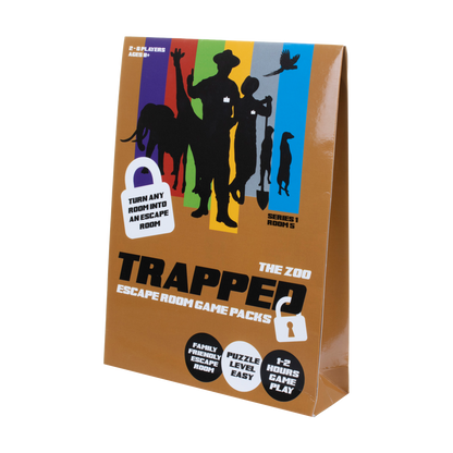 Trapped Escape Room Game, The Zoo, Escape Room in a Box. Family Games.